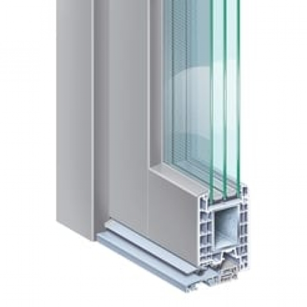 KÖMMERLING 76 MD Otvaranje unutra AluClip